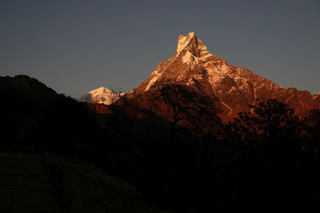 Nous ne cessons pas d'admirer le Machhapuchhare 